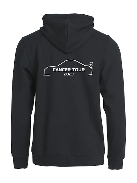 Svart HOODJACKA "Cancer_Tour 2023" rygg