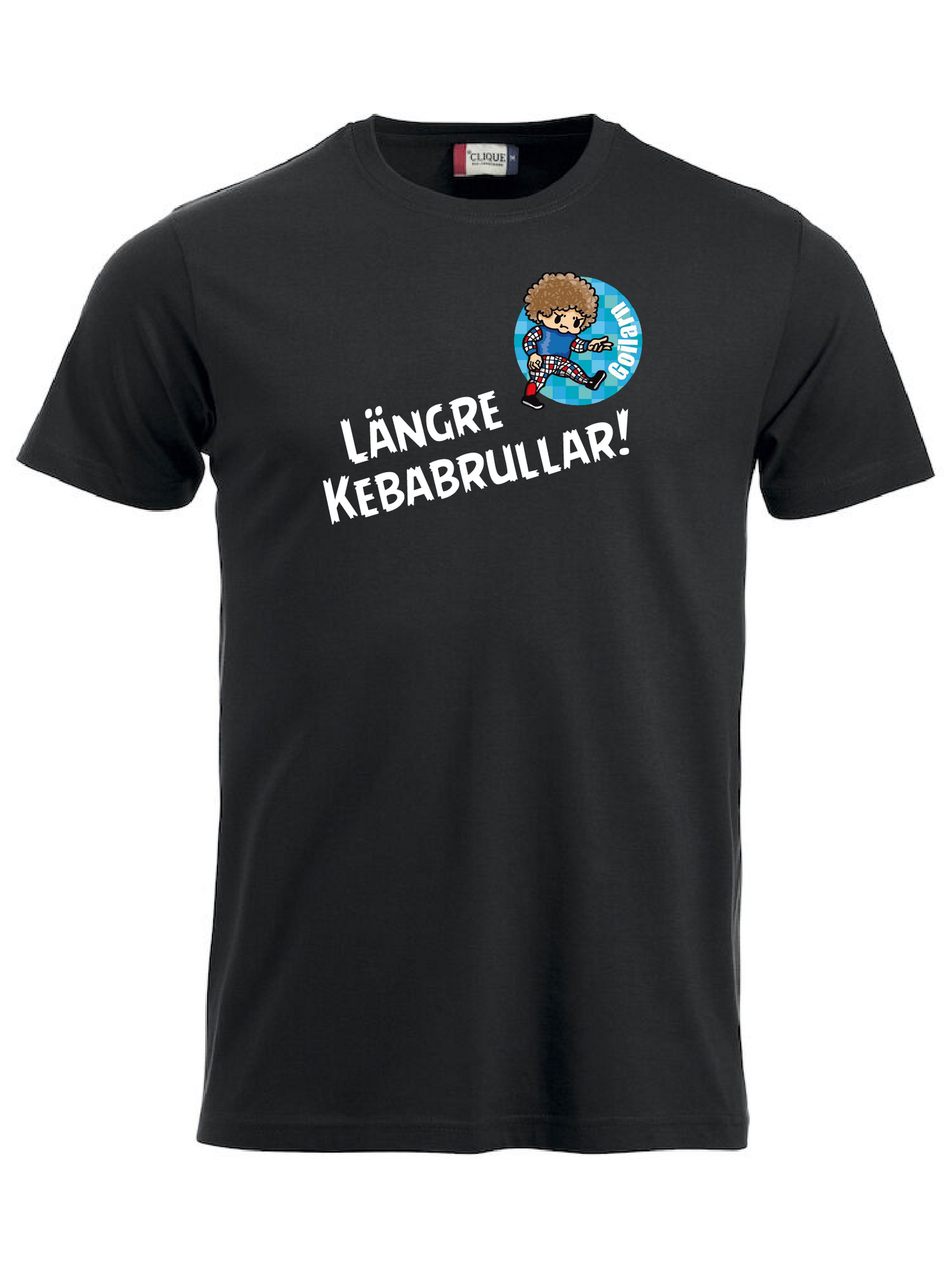 Svart T-shirt "GOILARN Kebabrulle"