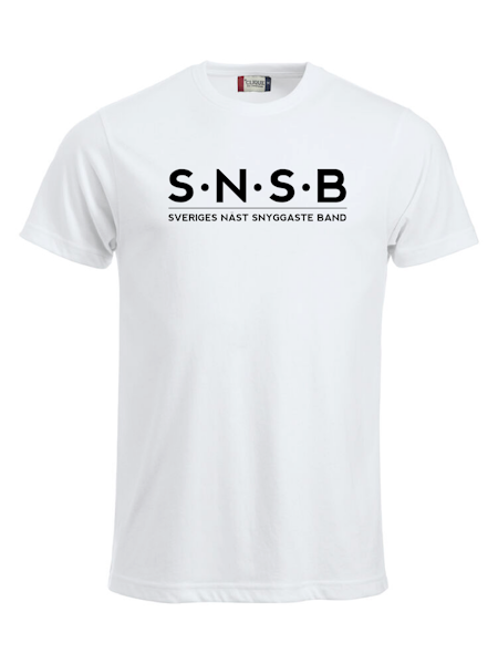 Vit T-shirt "SNSB"