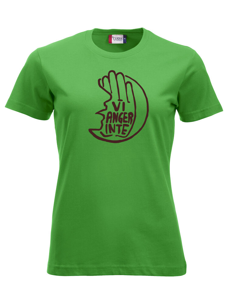 Grön Dam T-shirt "Vi Anger Inte"