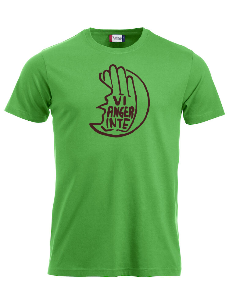 Grön T-shirt "Vi Anger Inte"