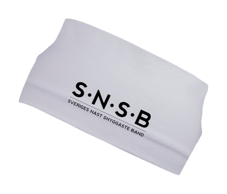 Vitt Headband "SNSB"