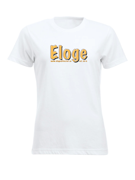 Vit Dam T-shirt Classic "ELOGE"