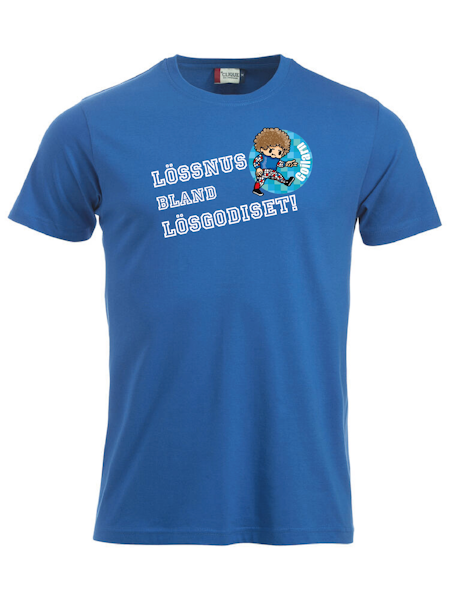 Blå T-shirt "GOILARN Lössnus"