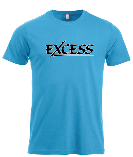 Turkos T-shirt "EXCESS" svart