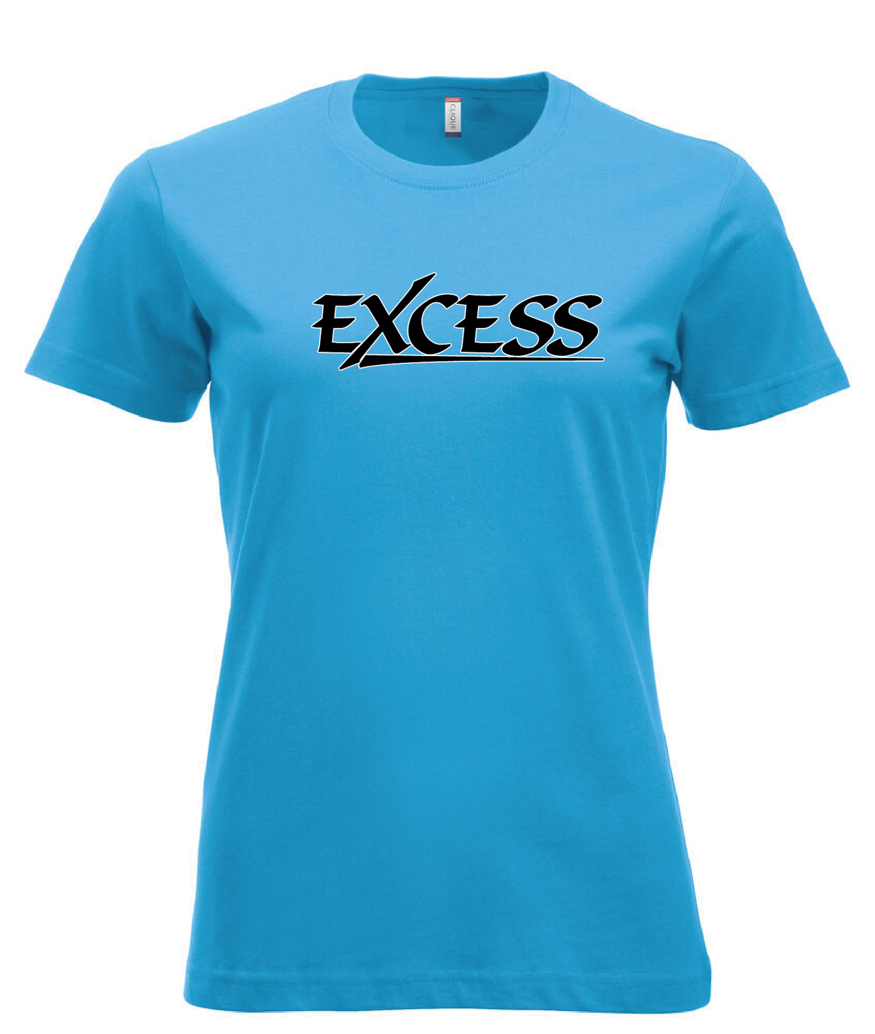 Turkos Dam T-shirt "EXCESS" svart