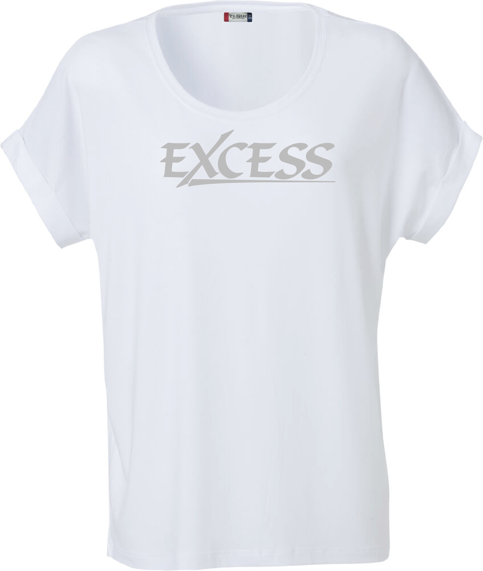 Vit Dam T-shirt Katy "EXCESS" grå