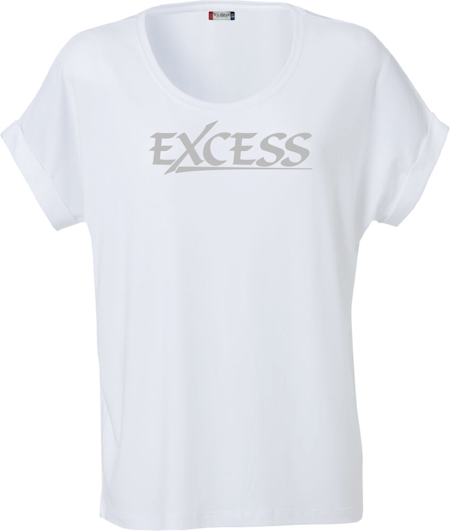 Vit Dam T-shirt Katy "EXCESS" grå