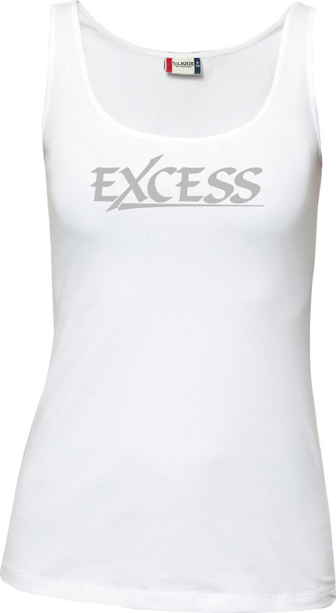 Vit Dam Tank Top "EXCESS" grå