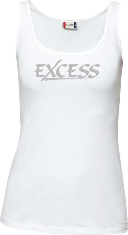 Vit Dam Tank Top "EXCESS" grå