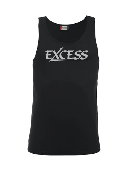 Svart Tank Top "EXCESS" grå