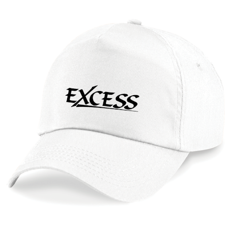 Vit Keps "EXCESS" svart