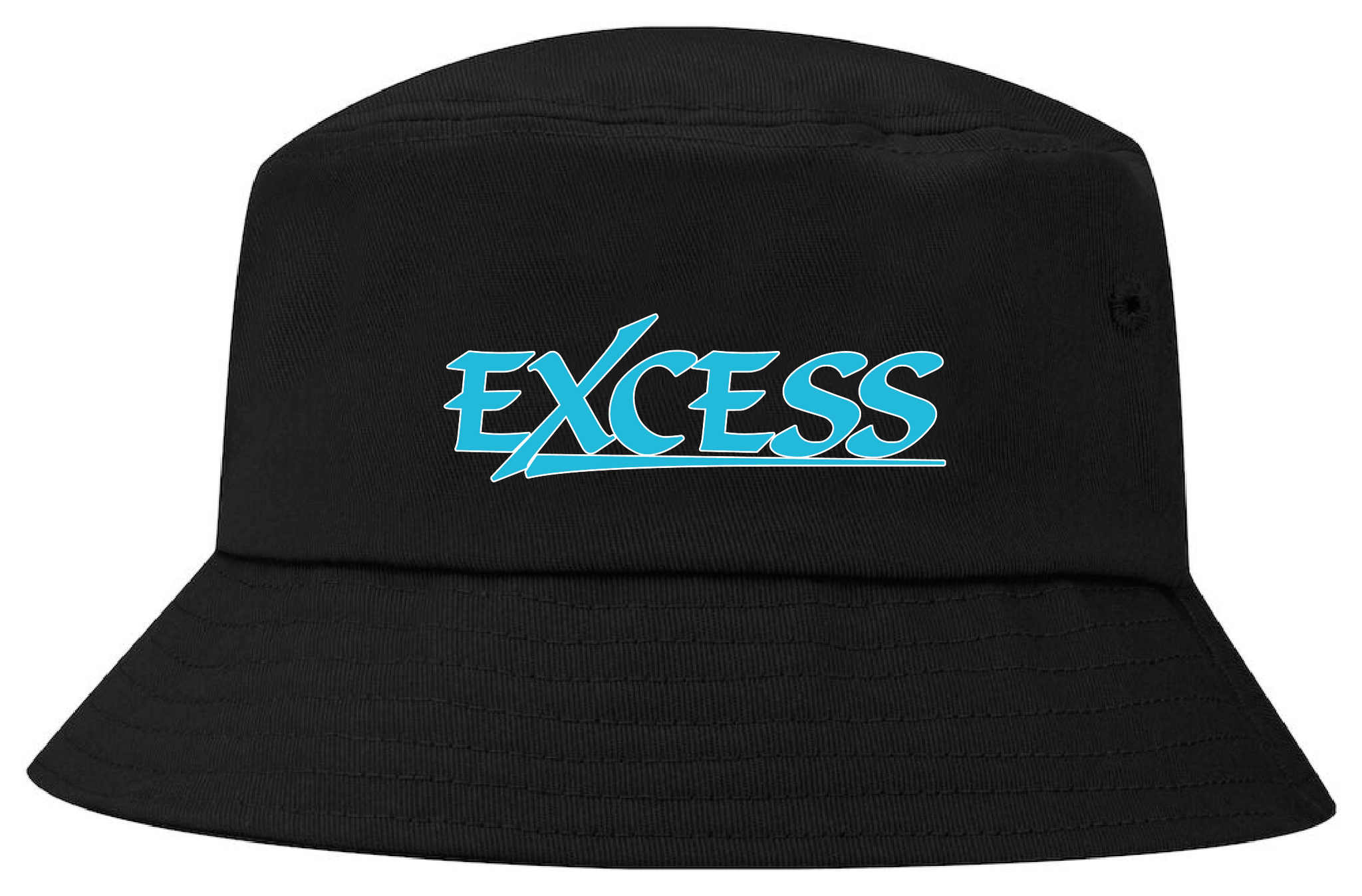 Svart Solhatt "EXCESS" turkos