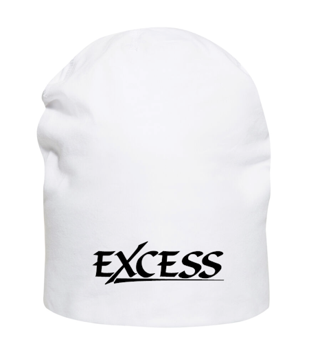 Vit Mössa "EXCESS" svart