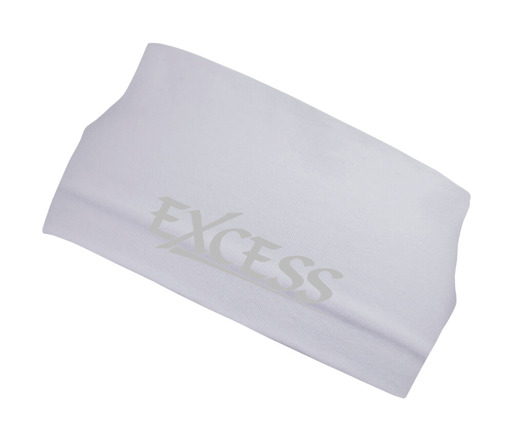 Vitt Headband "EXCESS" grå