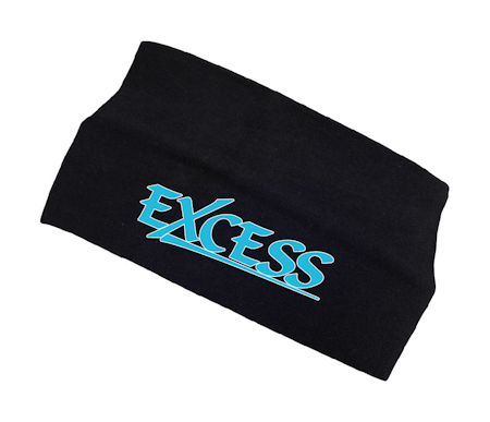 Svart Headband "EXCESS" turkos