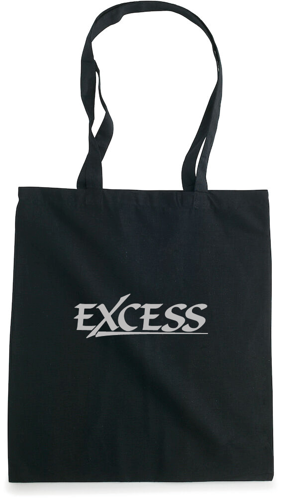 Svart Tygkasse "EXCESS" grå