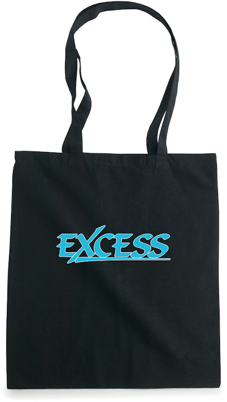 Svart Tygkasse "EXCESS" turkos