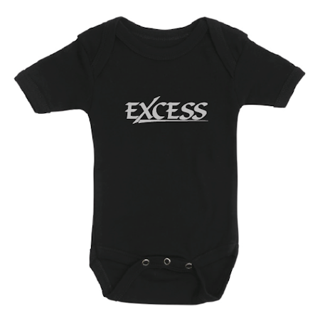 Svart Body Kort Ärm "EXCESS" grå
