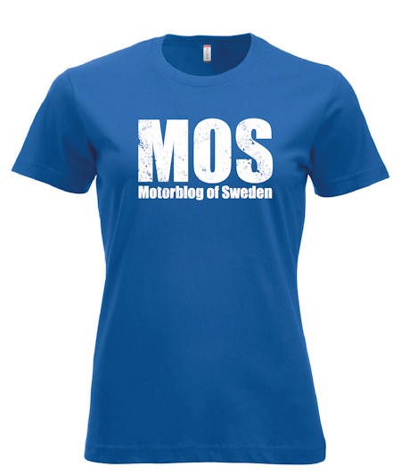 Blå Dam T-shirt "MOS"