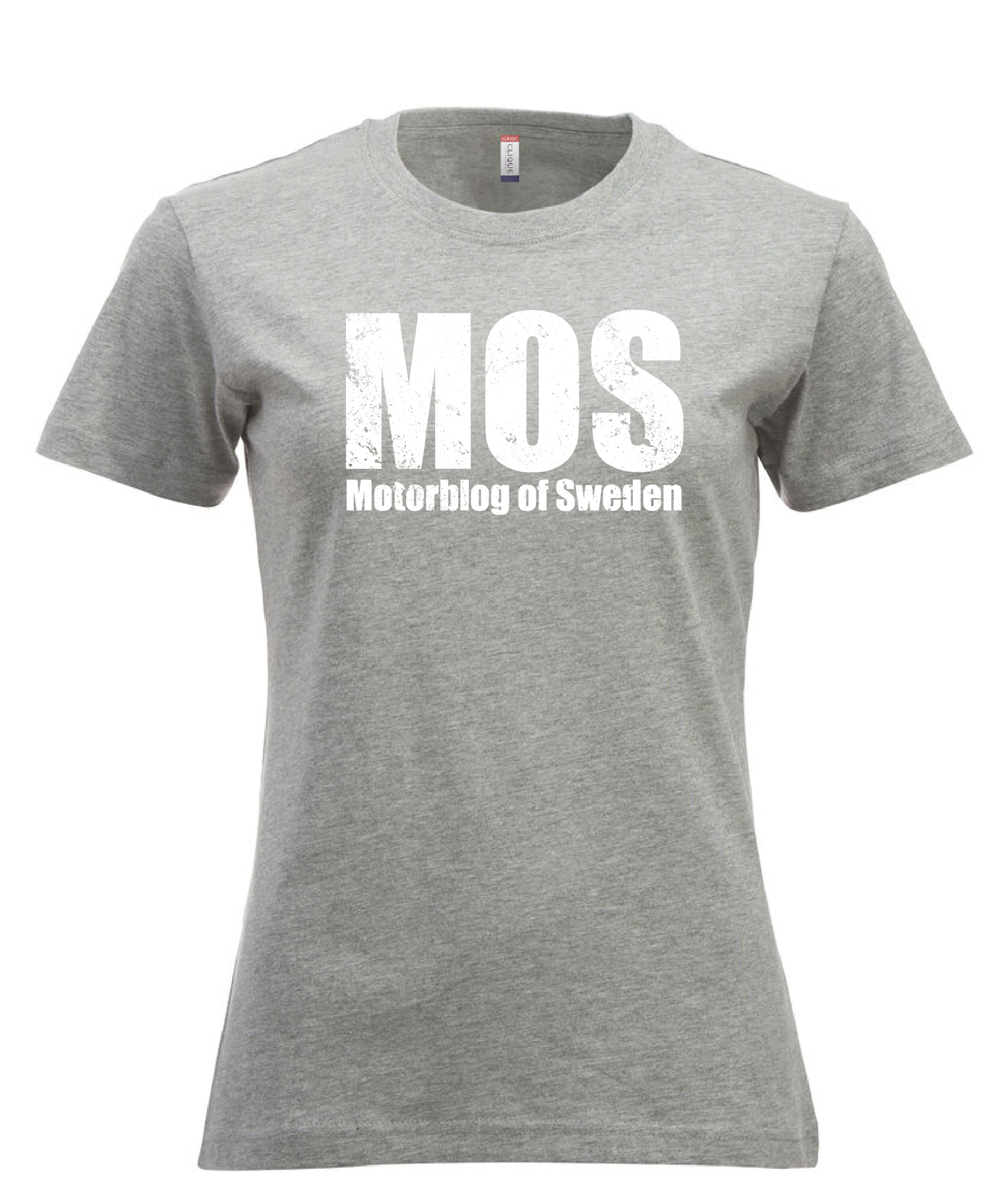 Grå Dam T-shirt "MOS"