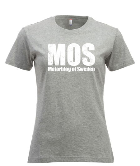 Grå Dam T-shirt "MOS"