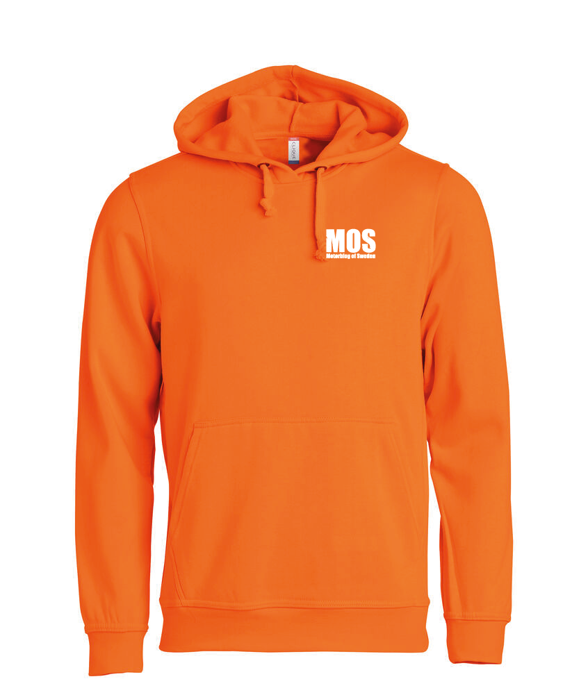 Orange HOODTRÖJA "MOS" liten fram