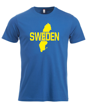 Blå T-shirt "SWEDEN"