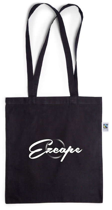 Svart Bomullskasse Fair Trade "Ezcape"