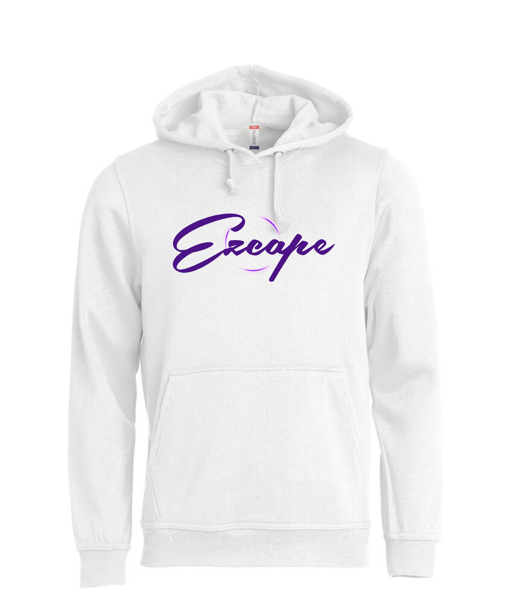 Vit HOODTRÖJA "EZCAPE"