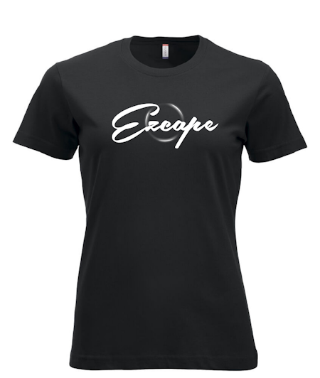 Svart Dam T-SHIRT "EZCAPE"
