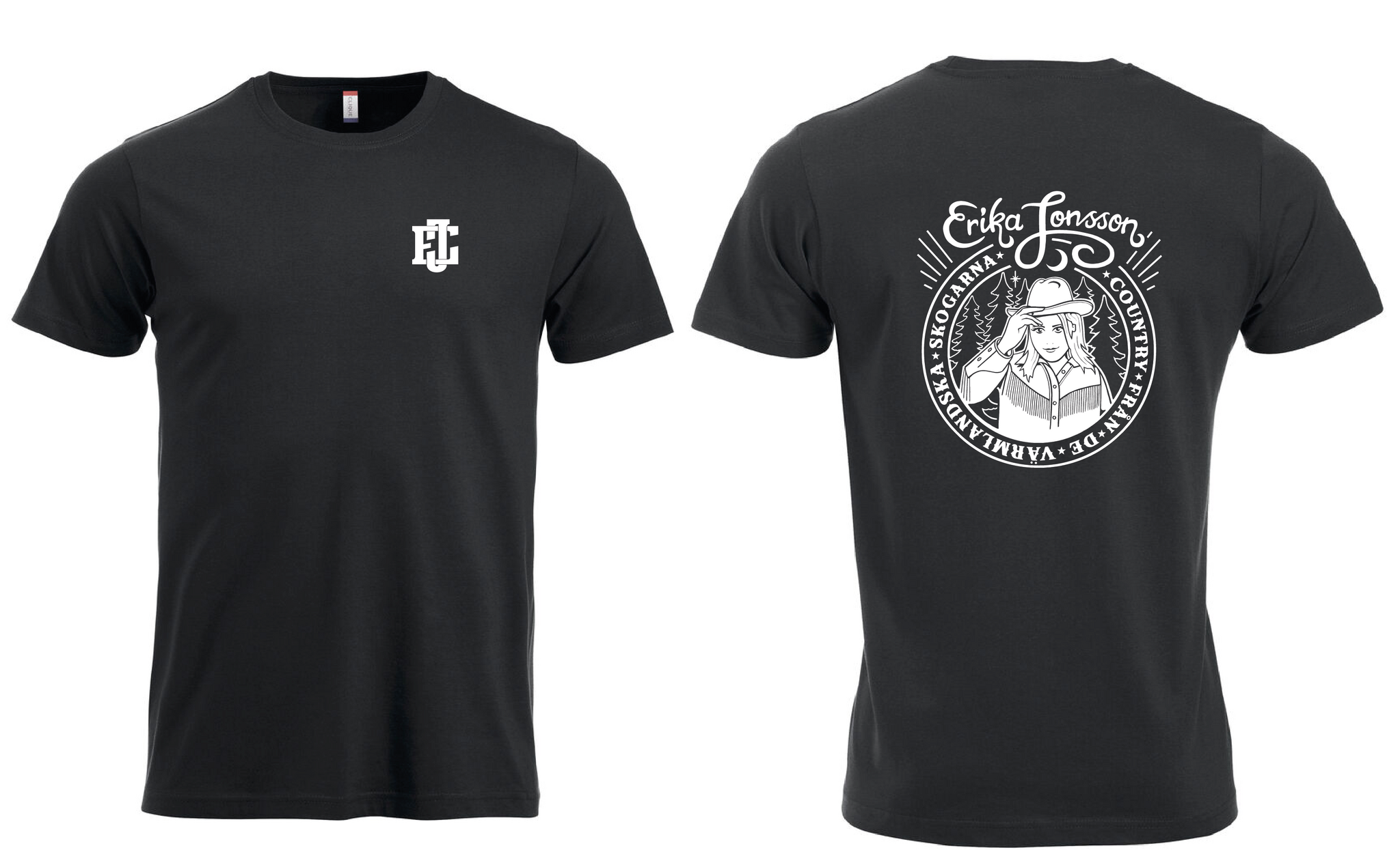 Svart T-shirt "Country"