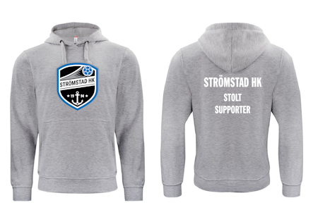 Grå HOODTRÖJA "SHK Stolt Supporter"