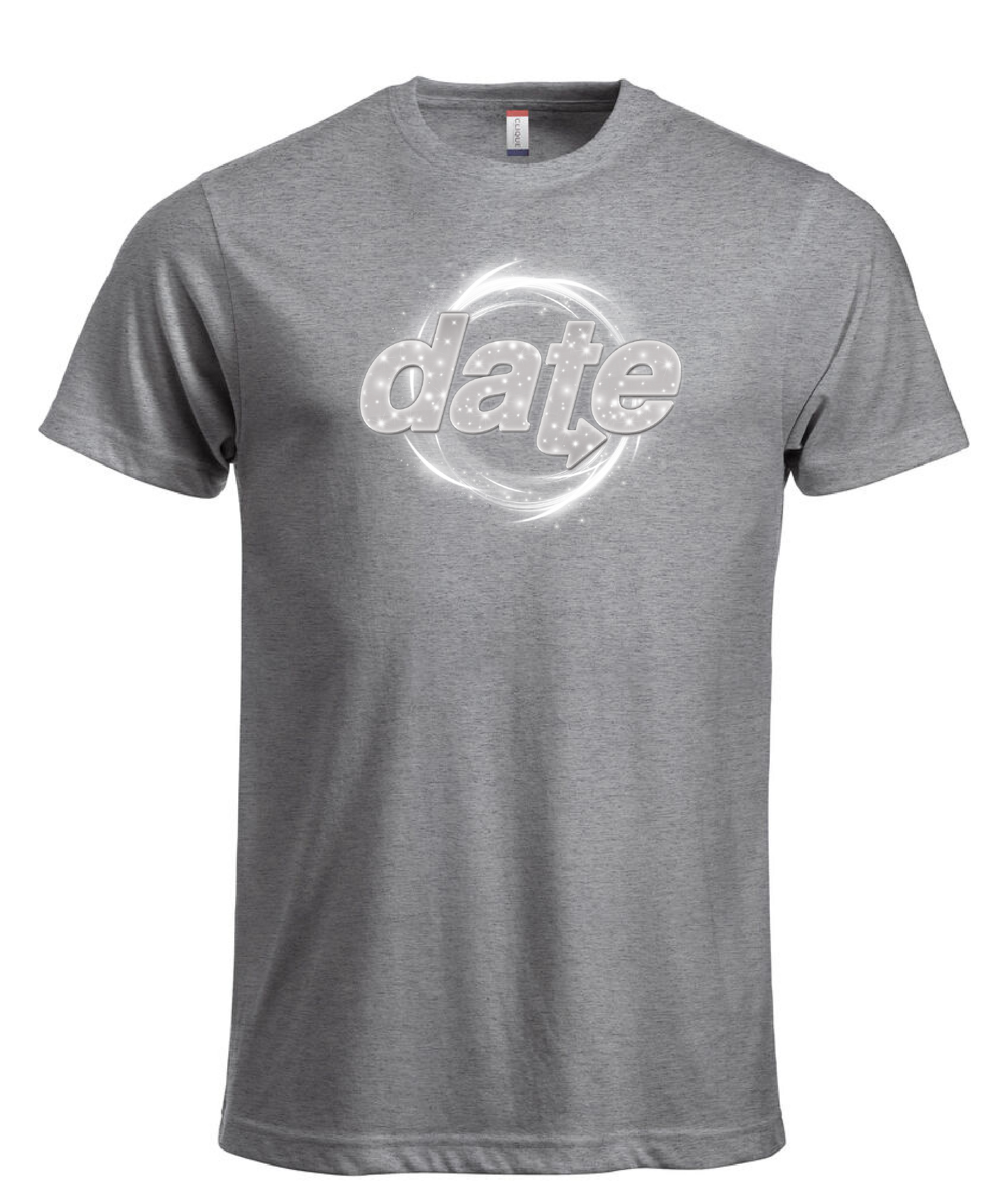 Grå T-shirt "DATE Virvel"