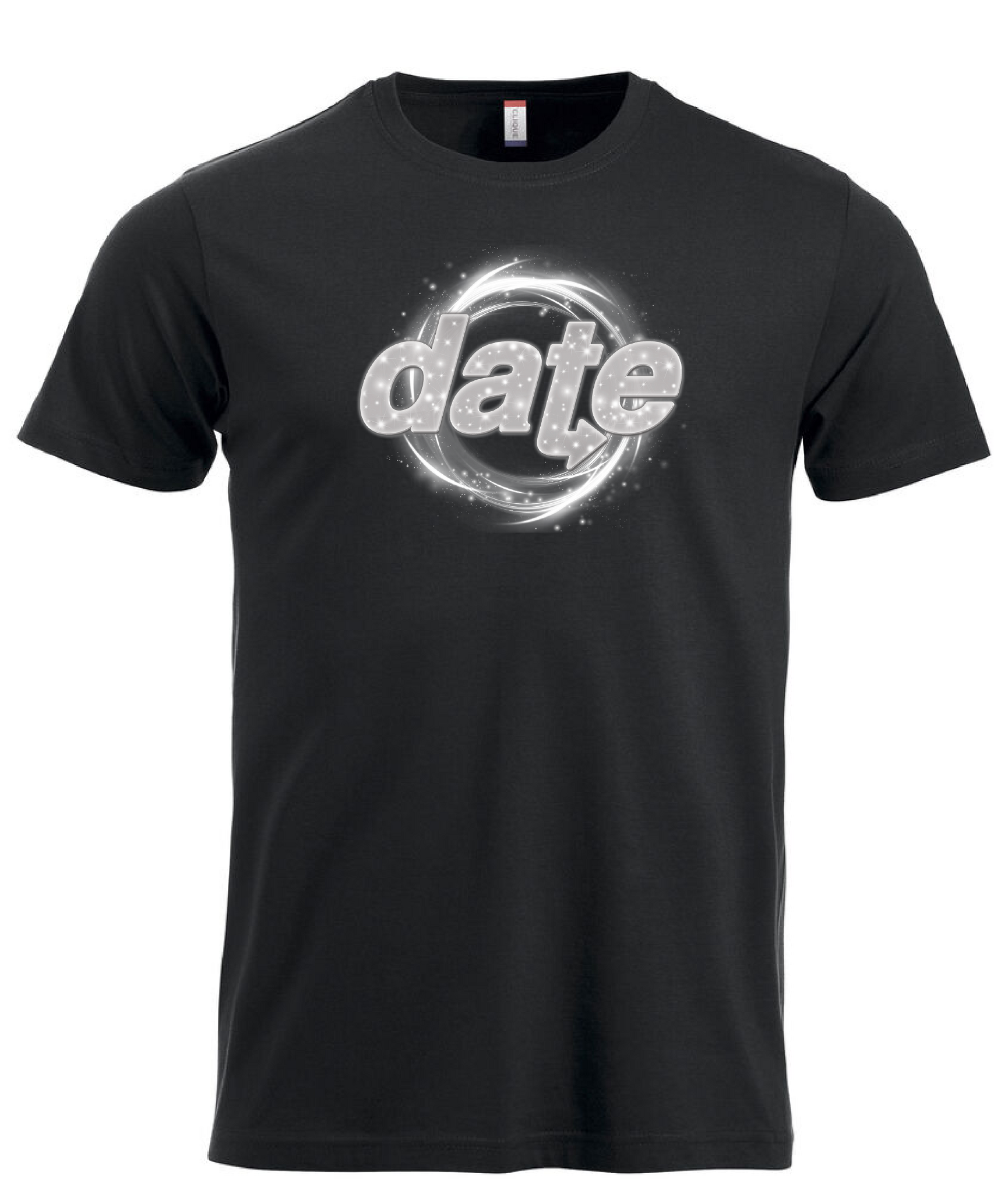 Svart T-shirt "DATE Virvel"