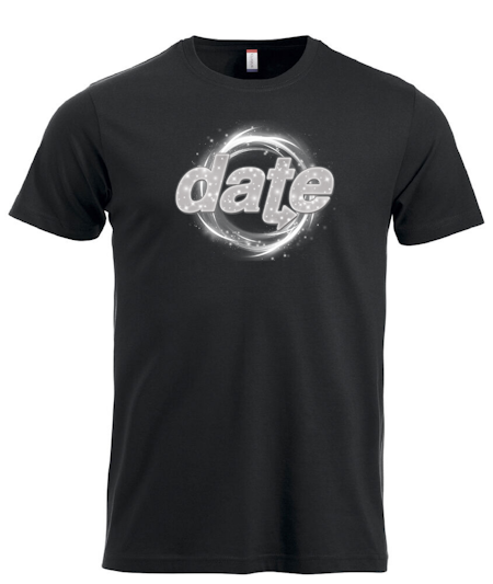 Svart T-shirt "DATE Virvel"