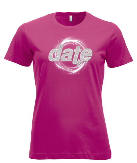 Cerise Dam T-shirt "DATE Virvel"