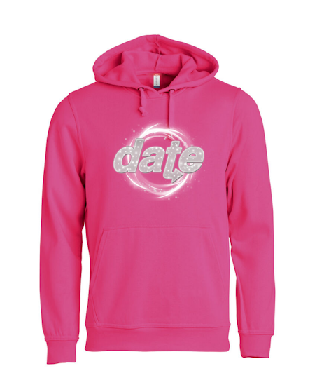 Cerise Hoodtröja "DATE Virvel"