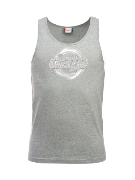 Grå Tank Top "DATE Virvel"