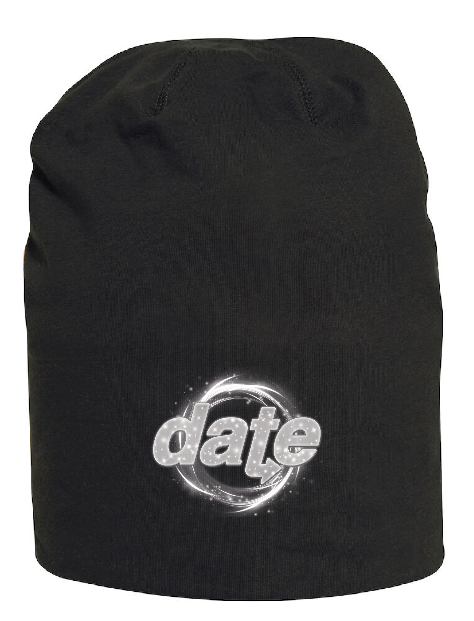 Svart Mössa "DATE Virvel"