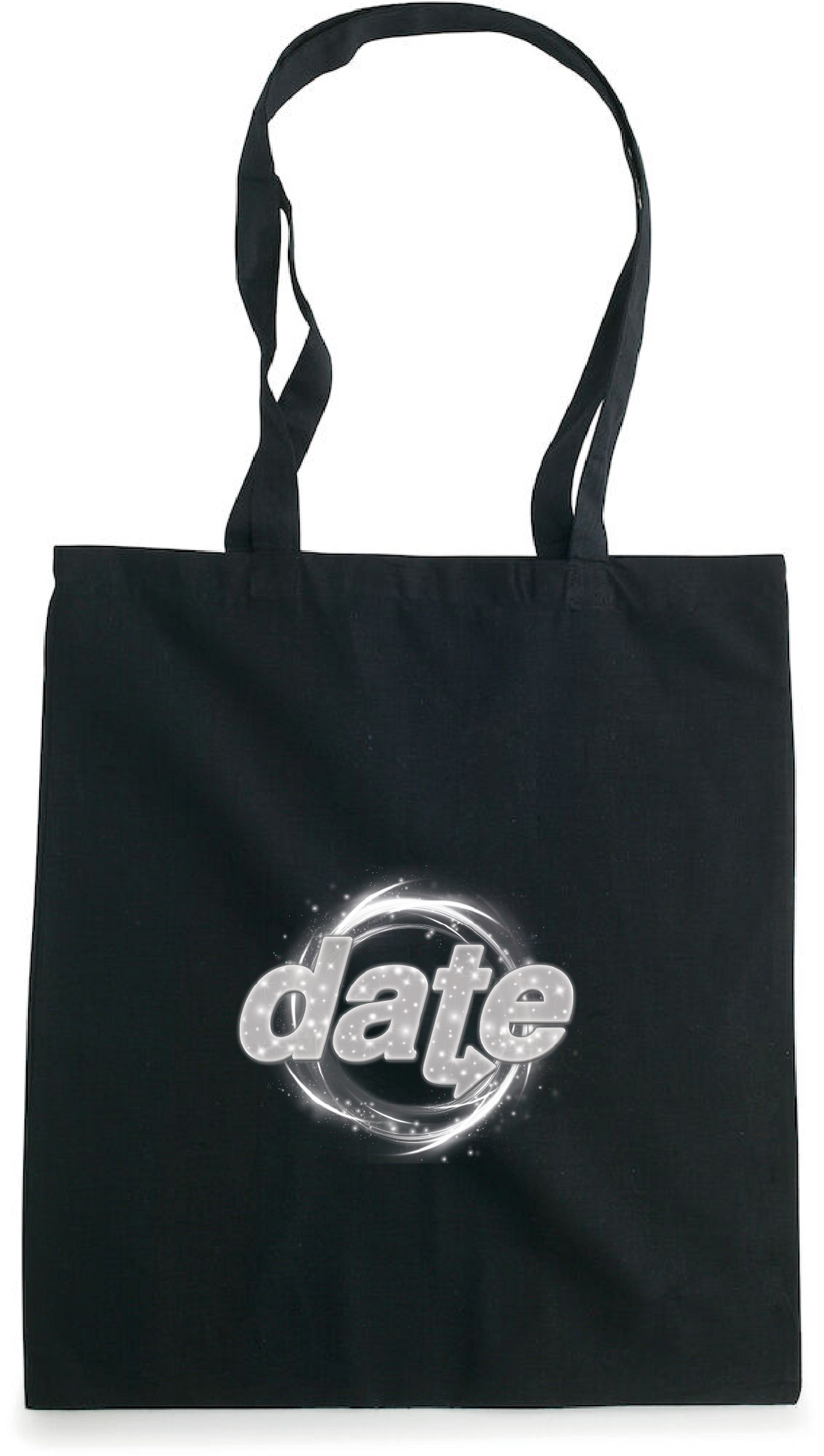 Svart Tygkasse "DATE Virvel"