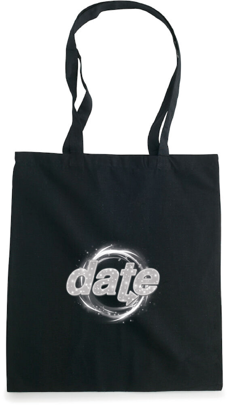 Svart Tygkasse "DATE Virvel"