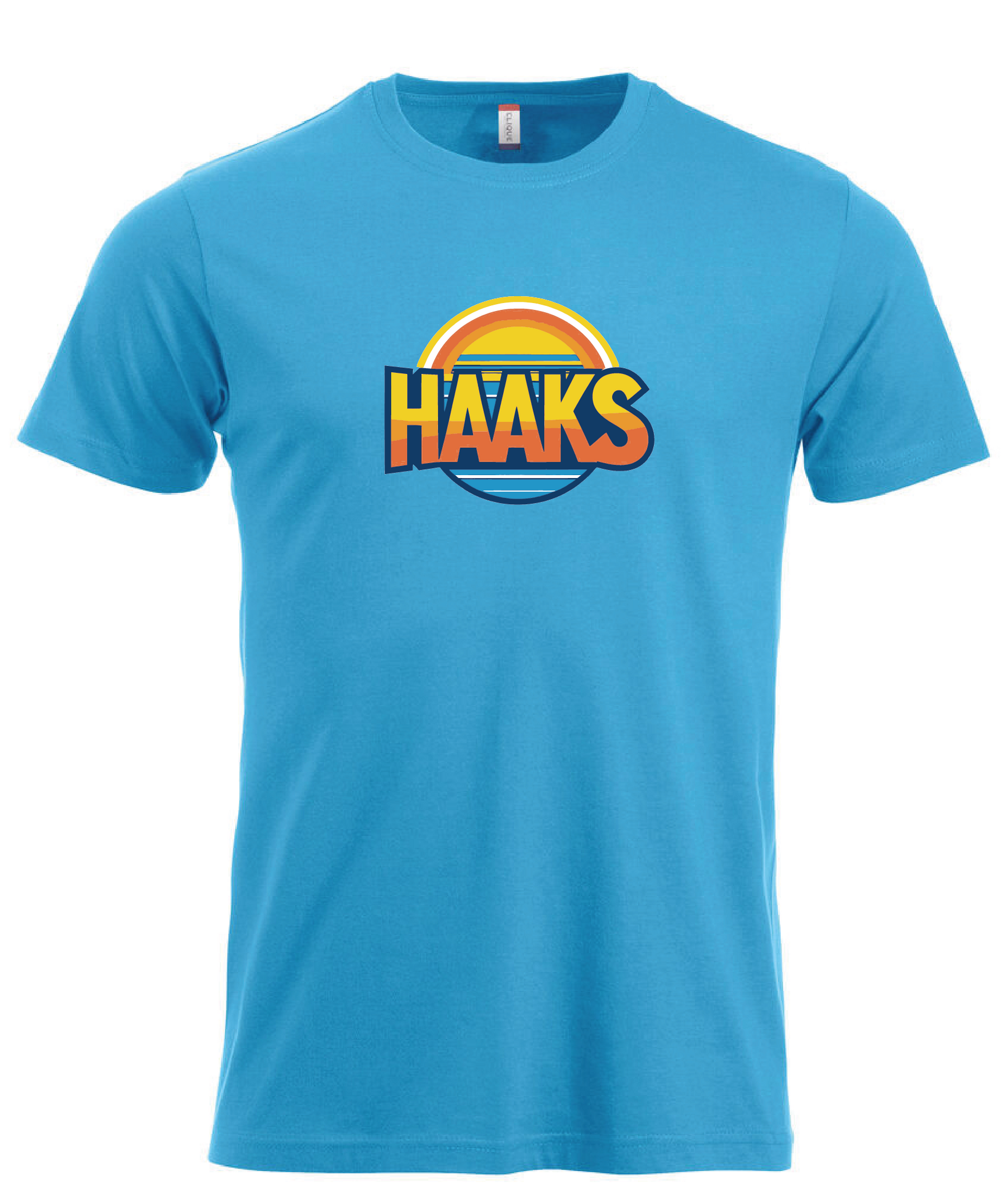 Turkos T-shirt "HAAKS Sommar"