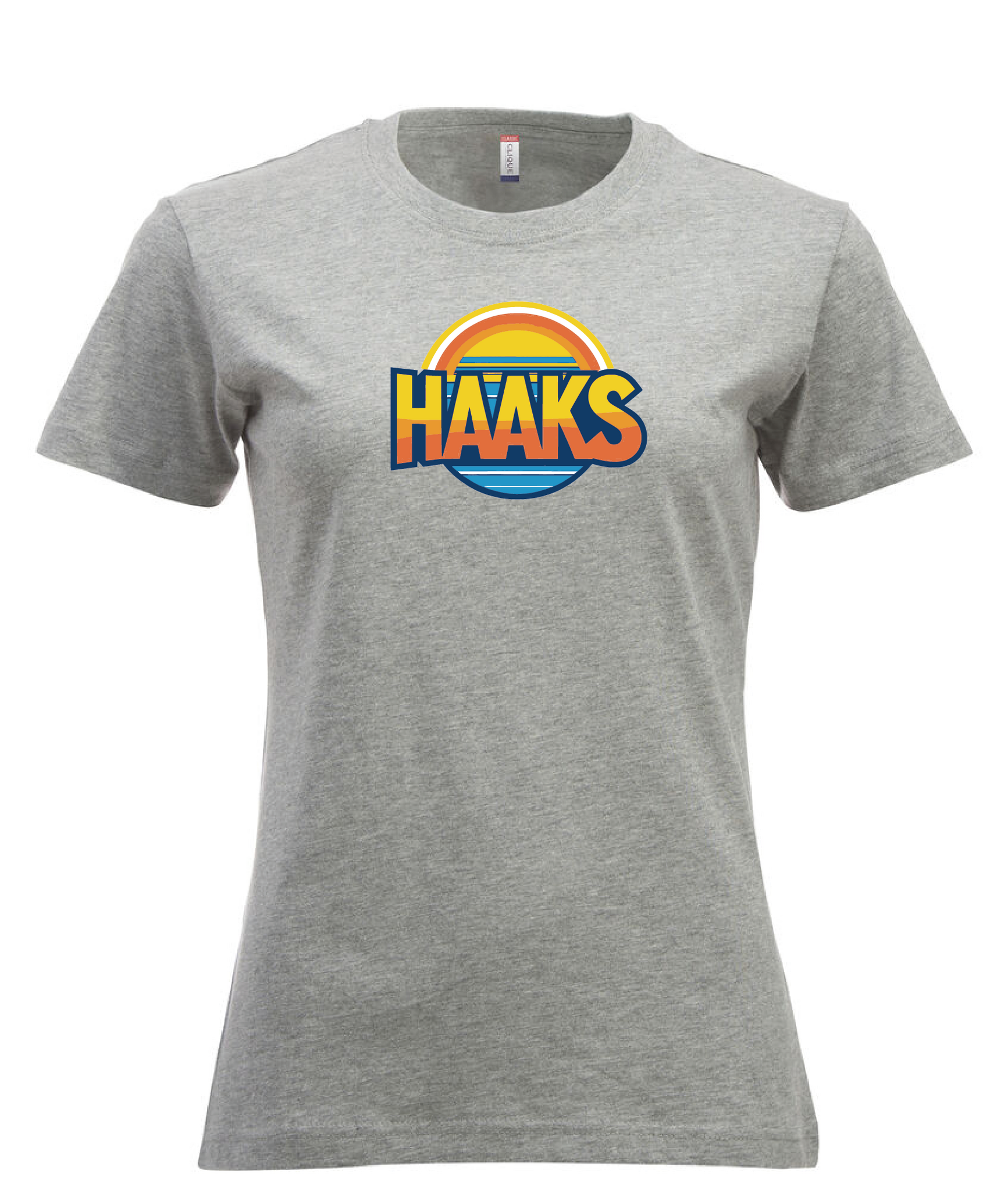 Grå Dam T-shirt "HAAKS Sommar"