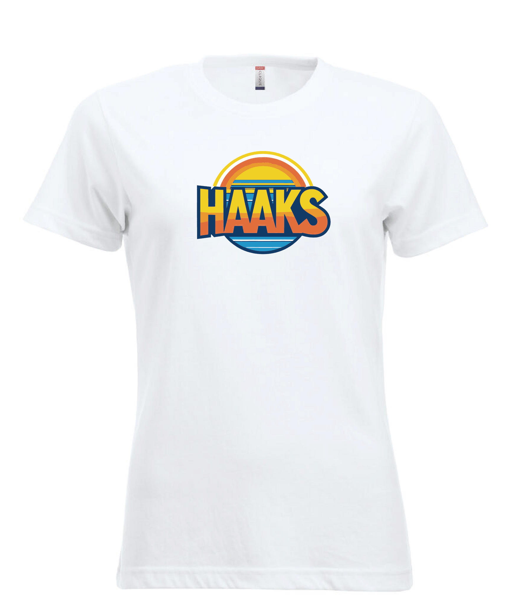 Vit Dam T-shirt "HAAKS Sommar"