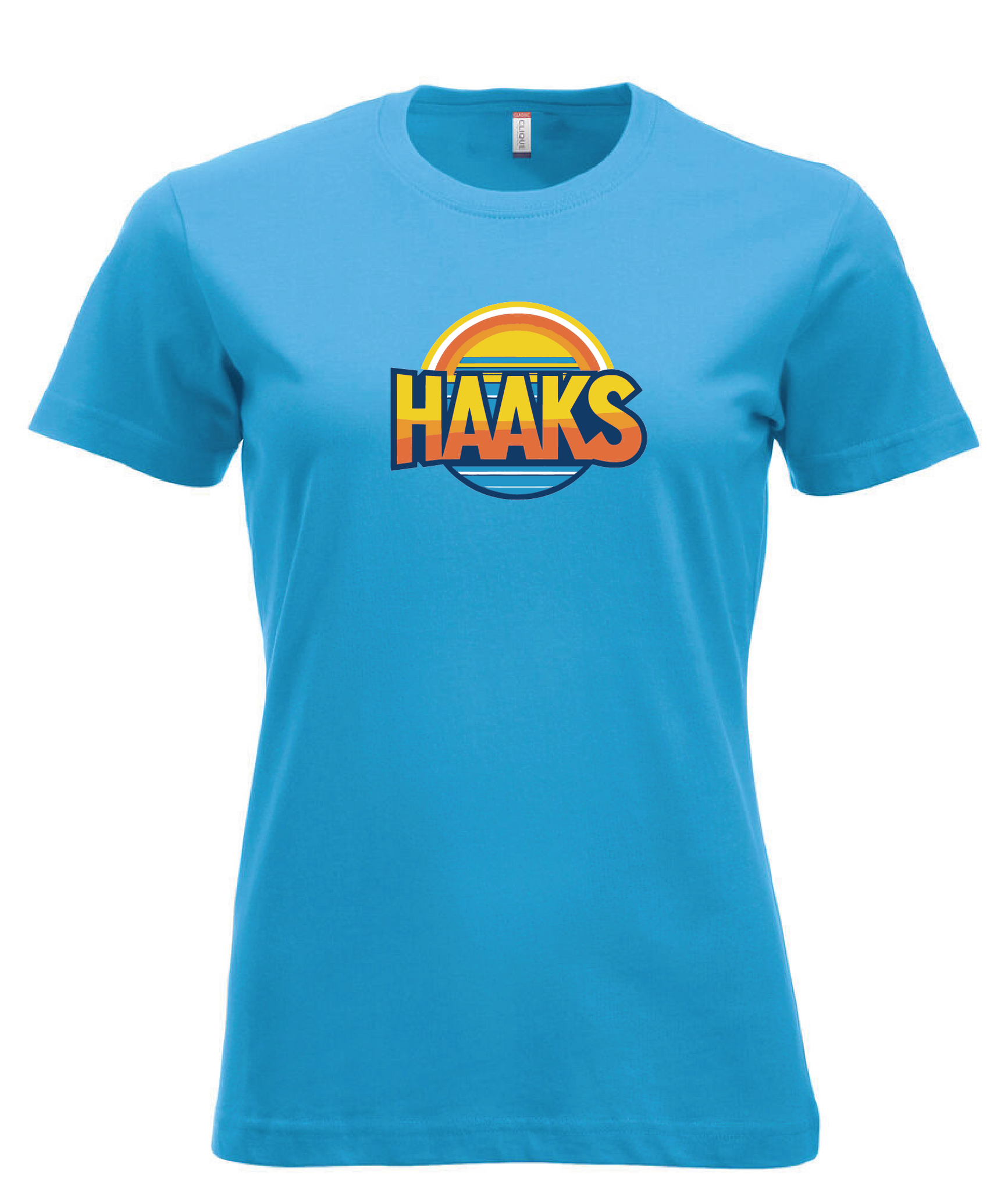 Turkos Dam T-shirt "HAAKS Sommar"