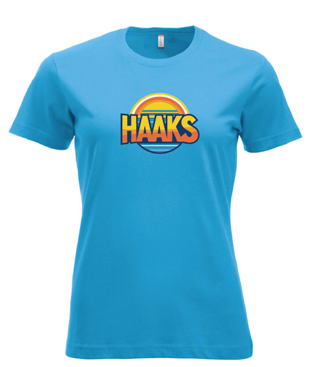 Turkos Dam T-shirt "HAAKS Sommar"