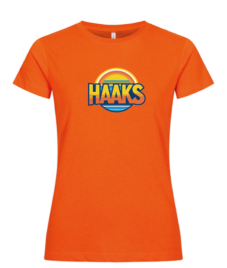 Orange Dam T-shirt "HAAKS Sommar"