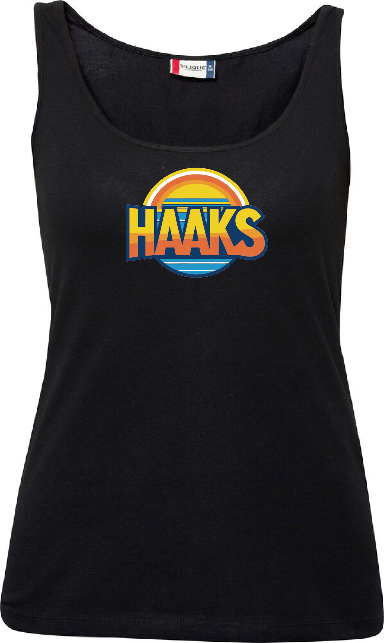Svart Dam Tank Top "HAAKS Sommar"