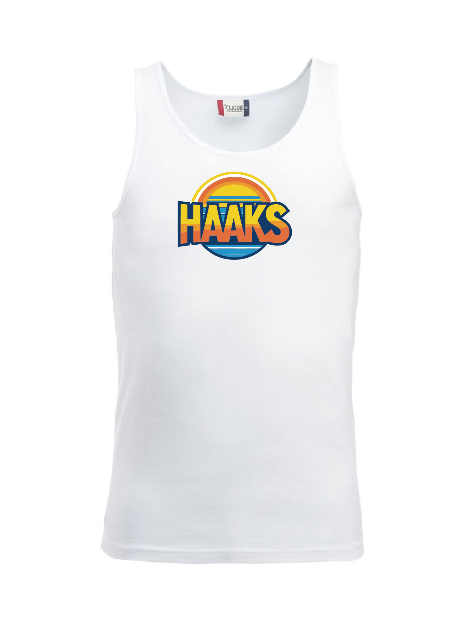 Vit Tank Top "HAAKS Sommar"